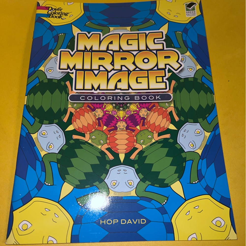 Artistic COLORING BOOK 25+ pages Hop David optical illusion mirror pattern 2008